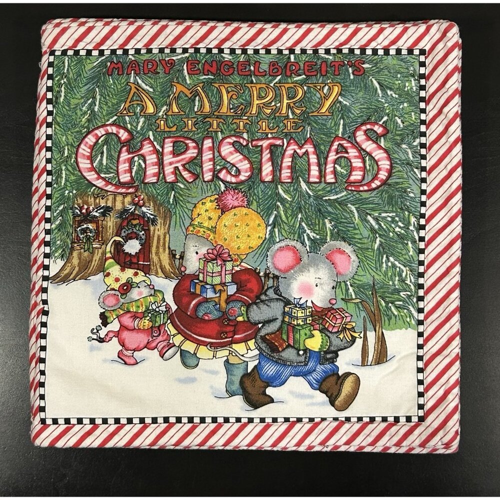 Mary Engelbreit Soft Fabric Quilted Baby Children’s Christmas Book Mouse Woods